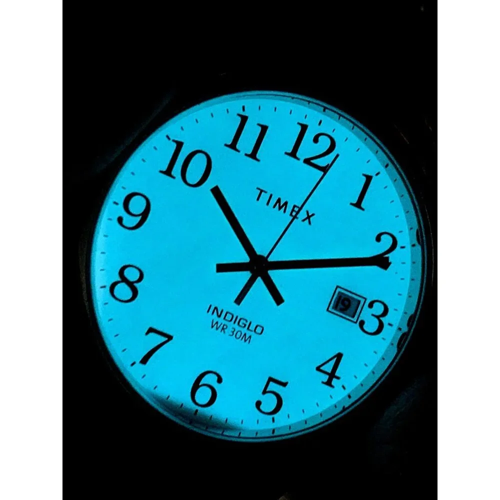 Timex Men's Watch TW2U84900 Easy Reader Quartz Indiglo White Dial Nylon 35mm